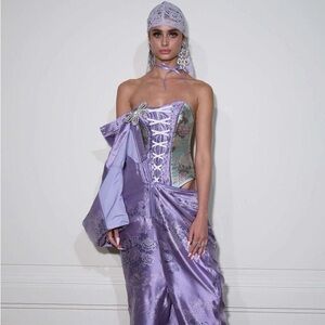 Fenty x Puma Floral Bustier in Sweet Lavender